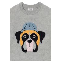 Hust & Claire Sweater Sejer Hund 11090-1212 Grau