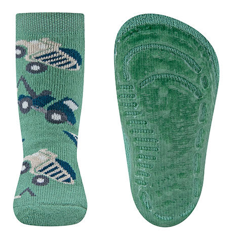 Ewers Anti-Rutsch-Socken Baufahrzeug 221411-1827 salamander-grün