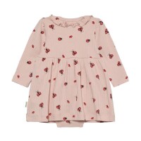 Minymo Langarm-Kleid mit Body 114224-5309 Marienkäfer Rosa