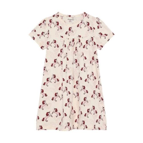 Minymo Kurzarm Nachtkleid 124274-2605 Einhörner Creme