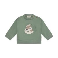 Minymo Baby-Sweater Hund 114217-9807 Grün