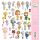 Djeco Sticker Welt der Tinyly 160 St rosa