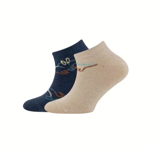 Ewers Socken 2er Pack Dinos 201632-0001 Tinte/Beige meliert