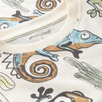 Minymo T-Shirt Reptilien 134321-1271 Weiß/Bunt