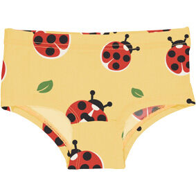 Maxomorra Mädchen Unterhose D004-S004 Ladybug Gelb