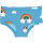 Maxomorra Mädchen Unterhose D002-S004 Rainbow blau