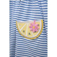 Danamade Kurzarm Kleid DMERLE - D1126-010 blau/weiß...