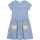 Danamade Kurzarm Kleid DMERLE - D1126-010 blau/weiß gestreift