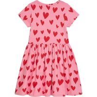 Danamade Kurzarm Kleid DLINNI - D1126-007 Candy rosa mit Herzen