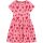 Danamade Kurzarm Kleid DLINNI - D1126-007 Candy rosa mit Herzen