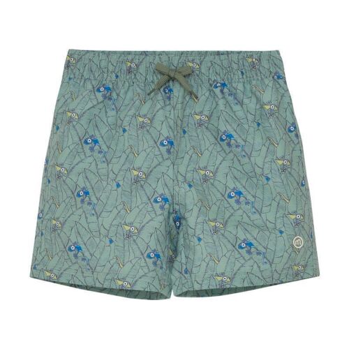Minymo Badeshorts 134340 Fb. 9807 Eidechsen grün