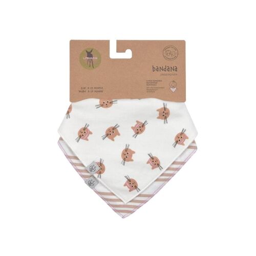 Lässig Dreieckstuch 2-Pack 13110147043 Tiny Team Cat