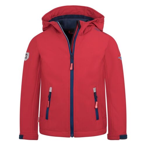 Trollkids SoftshelljackeTrollfjord 161-410 rot