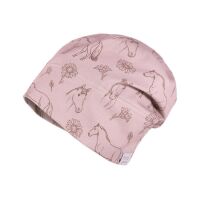Maximo Beanie Pferde/Blumen 162300-17 Rosa