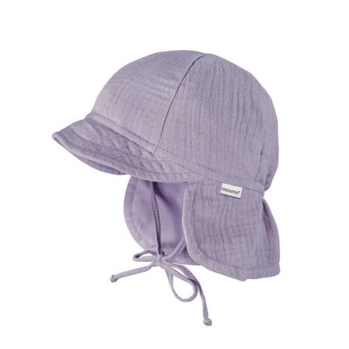 Maximo Musselin-Schildmütze UV 083800-71 flieder/lila