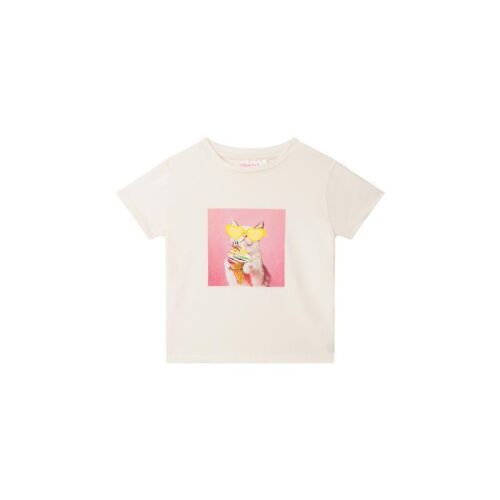 Someone T-Shirt Eis-Katze LOU-SG-02-A ECRU