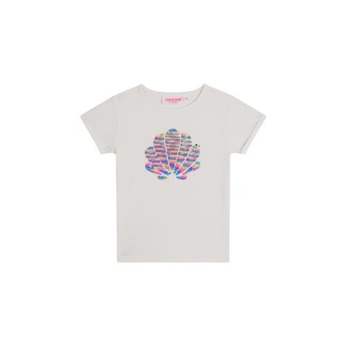 Someone T-Shirt Pailletten-Muschel ZORA-SG-02-J ECRU-Weiß