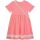 Danamade Kurzarm Kleid DLEONIE - D1126-063 + Häkeltasche pink