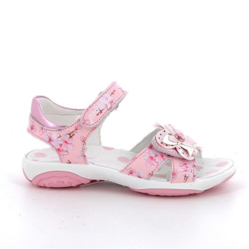 Primigi Sandale Kirschblüte mit 2 Klett 1383666 Rosa-Bianco