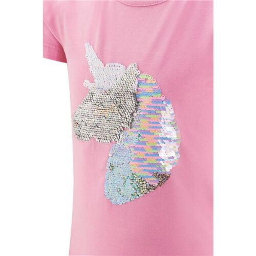 Happy Girls Kurzarm-Kleid Einhorn Magic 961300-26 powder pink