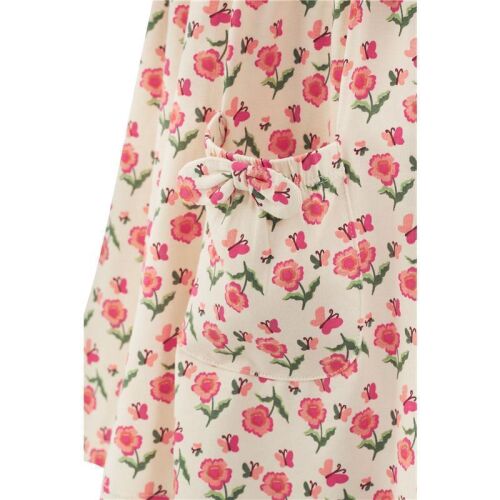 Happy Girls Kurzarm-Kleid Blumen & Schmetterlinge 961302-13 beige
