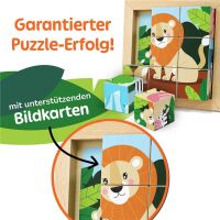 Merle Bilderwürfelpuzzle aus Holz 6-in-1 Löwe