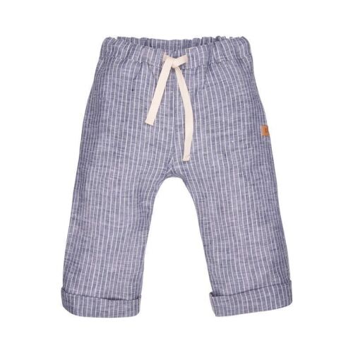Pure Pure Leinenhose 8402001-30 Blau gestreift
