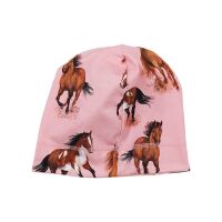 Walkiddy Mütze Pferde-Druck GH51-224 Rosa