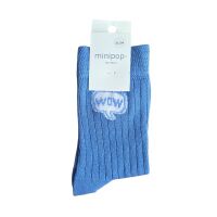 Minipop Socken WOW aus Bambus MP23 Wow-Blau