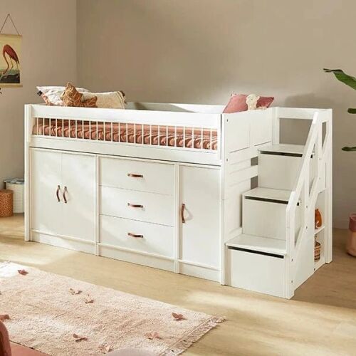 Lifetime ALL-IN-ONE Hochbett mit Treppe - 128 cm - Original 47256-01W