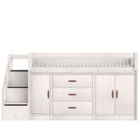 Lifetime ALL-IN-ONE Hochbett mit Treppe - 128 cm - Original 47256-01W