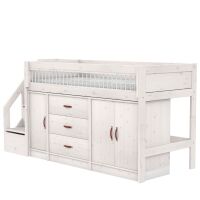 Lifetime ALL-IN-ONE Hochbett mit Treppe - 128 cm - Original 47256-01W