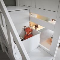 Lifetime Original Hochbett 120 cm mit Treppe - 128 cm...