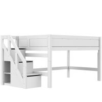 Lifetime Original Hochbett 120 cm mit Treppe - 128 cm...