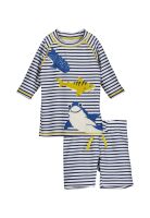 Blue Seven Bade-Set mit Haien 828516-5640 Blau-Weiß...