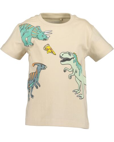 Blue Seven T-Shirt Dino mit Pizza-Print 802430-0490 Beige