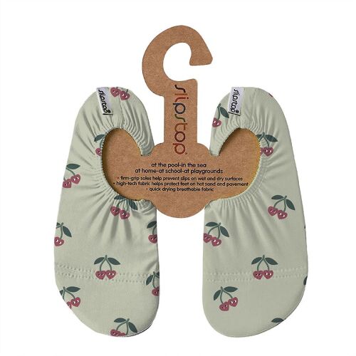 Slipstop Badeschuhe/Turnpatschen Cherry Green Kirschen Grün