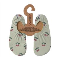 Slipstop Badeschuhe/Turnpatschen Cherry Green Kirschen...