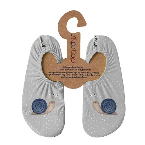 Slipstop Badeschuhe/Turnpatschen Escar Schnecke Grau