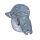 Maximo Schildmütze mit Nackenschutz 64500-161800 blue washed - Hai