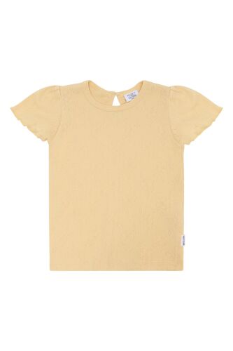 Hust & Claire T-Shirt Alma basic pointelle 44525 Fb. 4614 Nectar gelb