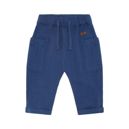 Hust & Claire Baby Hose Musselin HC Tue 31285 Fb.3177 Thunder blau