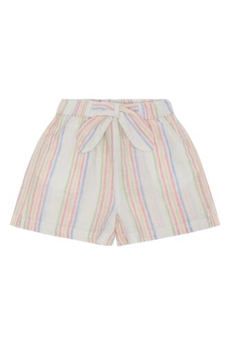 Hust & Claire kurze Stoffhose Helena Hello 12485 Fb.3265 beige/bunt gestreift
