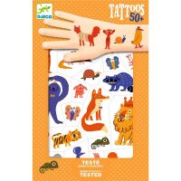 Djeco Tattoos orange Lustige Tiere 9917