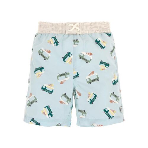 Lässig Baby Schwimmshorts mit Windel Ice Cream Truck illusion blue