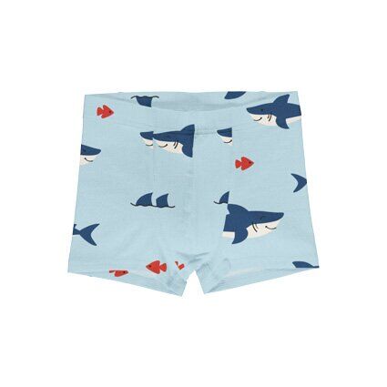 Maxomorra Boxershorts D009-S003 Shark hellblau