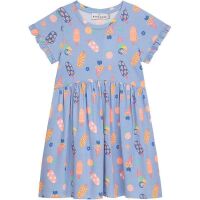 Danamade Kurzarm Kleid DPAULA - D1126-001 Eis blau