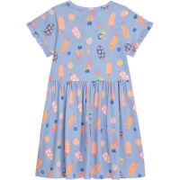 Danamade Kurzarm Kleid DPAULA - D1126-001 Eis blau