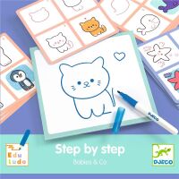 Djeco Step by Step - Babies & Co Mal-Lernspiel