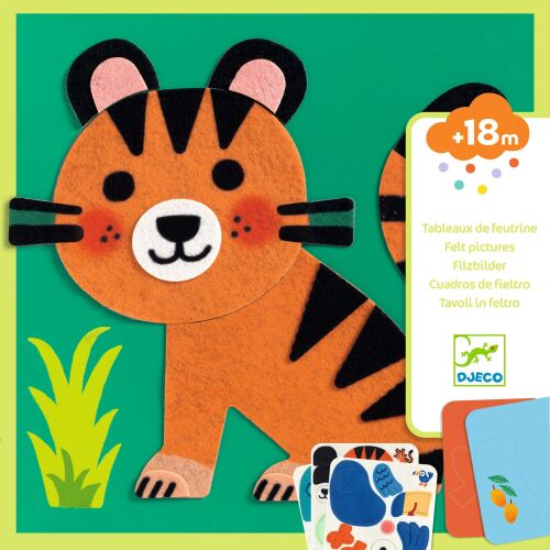 Djeco Filzbilder zum Basteln - 00047 Tiger